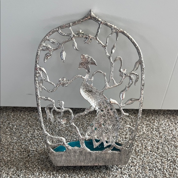 Silver Peacock Jewelry Holder - Picture 3 of 5